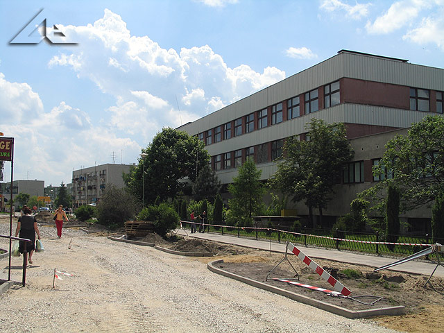 Remont pasa¿a na osiedlu Niepodleg³o¶ci. Widok w kierunku po³udniowo-zachodnim.